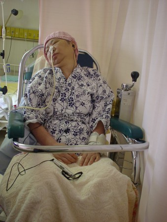 術後２週間目、意識なし